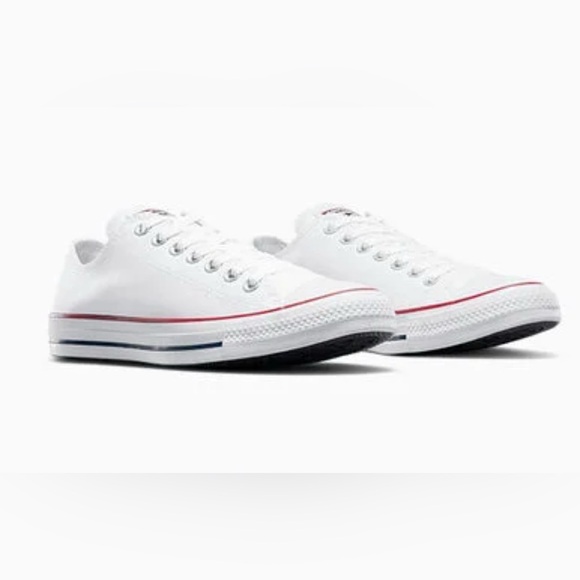 NIB Converse White Chuck Taylor All Star Canvas Low top sneaker size 10 - Picture 3 of 8